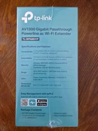 TP-Link TL-WPA8631P Extensor Repetidor WiFi PLC AV