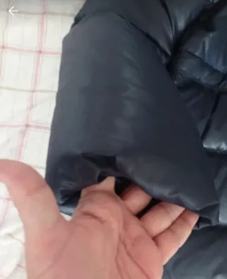 Zara Anorak de Plumón Vintage Cuello Envolvente Az