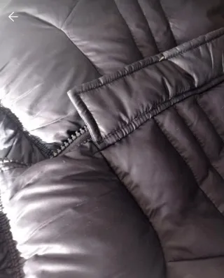 Zara Anorak de Plumón Vintage Cuello Envolvente Az