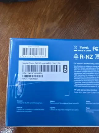 2 Cámaras Seguridad Tapo C425 2K QHD Batería