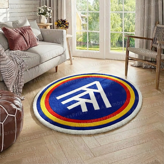 Alfombra Andorra Escudo Fútbol - Alfombra Redonda