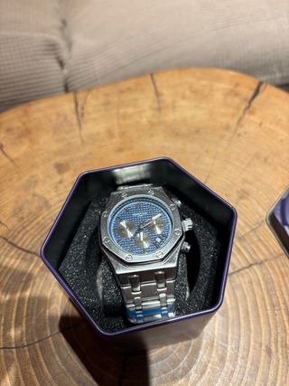 Orologio cronografo MARTYN LINE blu argentato