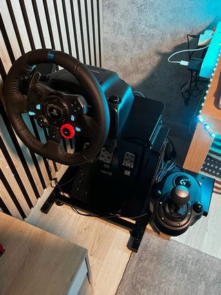 Volante Logitech G29 + Soporte + Palanca