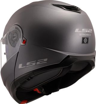 LS2, Casco Moto Modular Strobe II Matt Titanium, M