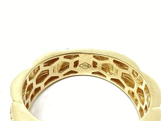 sello oro 18k con piedra con circonita