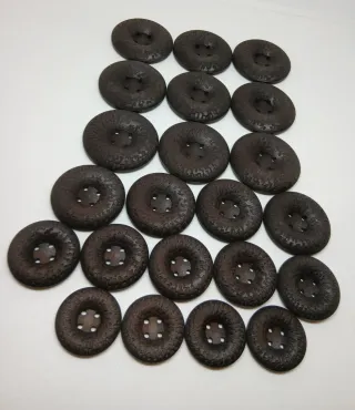 Lotto bottoni vintage 4 buchi texture anni 80