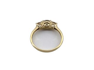 anillo oro 18k con piedra con circonita t. 19 (18,79 mm)