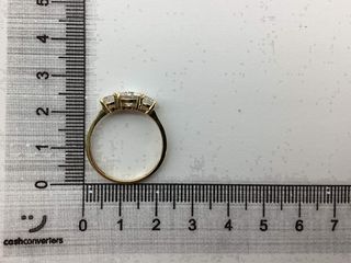 anillo oro 18k con piedra con circonita t. 19 (18,79 mm)
