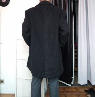 Cappotto Lana e Cashmere Grigio Scuro Uomo DAVINCI