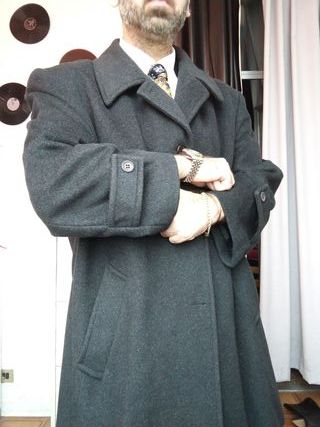 Cappotto Lana e Cashmere Grigio Scuro Uomo DAVINCI