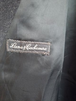 Cappotto Lana e Cashmere Grigio Scuro Uomo DAVINCI