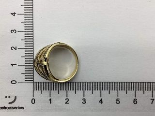 anillo oro 18k con piedra con circonita