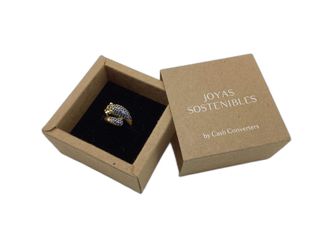 anillo oro 18k con piedra con circonita