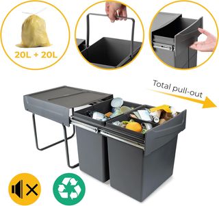 EMUCA - Cubos de Basura bajo Fregadero con fijació