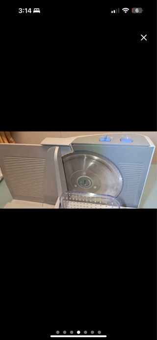 Cortafiambres eléctrico plateado