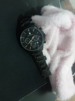 Reloj Sapphero Negro y Dorado