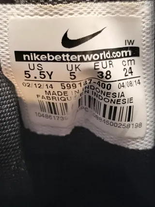 Tenis Nike Azul Talla 38