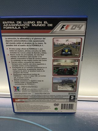 videojuego F1 04 FORMULA 1 2004 PS2 PLAYSTATION 2