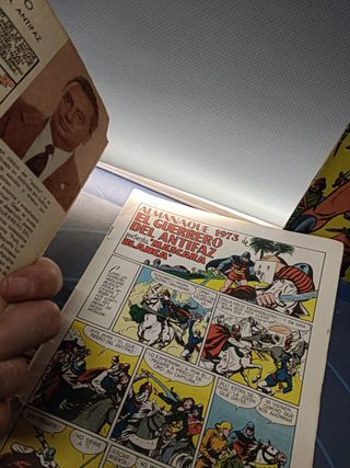 2 tomos cómics EL GUERRERO DEL ANTIFAZ, almanaque, 1973 -1974