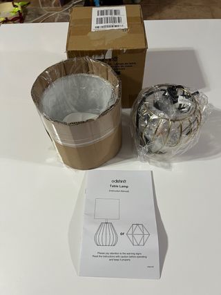 Lampada da tavolo Adishine Beige/Oro