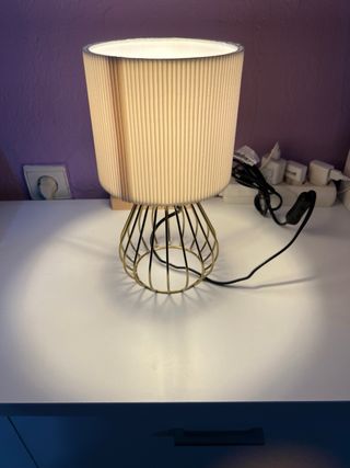 Lampada da tavolo Adishine Beige/Oro