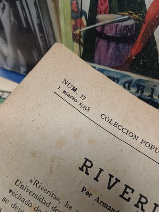 10 libros, PULP, deserción, de tal palo tal astilla, Su fracaso, Riverita y mas ( edición  de 1950 a 194)
