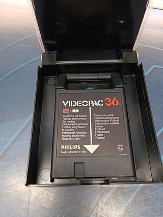 videojuego retro Philips Videopac 36 -FUTBOL + HOCKEY HIELO