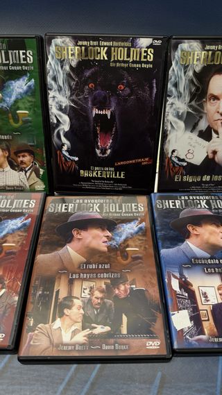 Lote 6 DVD de sherlock holmes