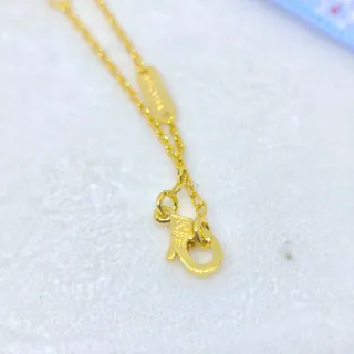 COLGANTE COLLAR TREBOL DORADO Y ROJO