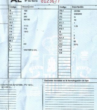 Caballete derbi atlantis 50 104887