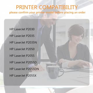 ZOOMTEC Compatible pour HP CE505X 05X CE505A 05A 6