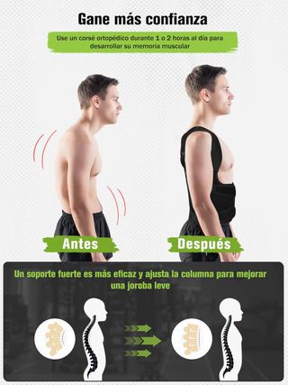 Corrector Postura Espalda para Hombre Mujer: Espal