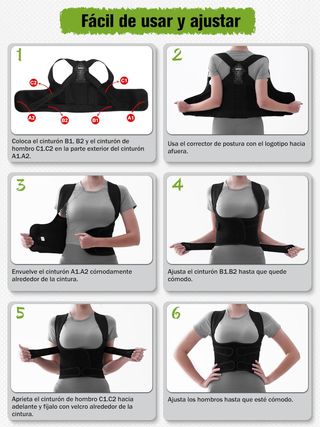 Corrector Postura Espalda para Hombre Mujer: Espal