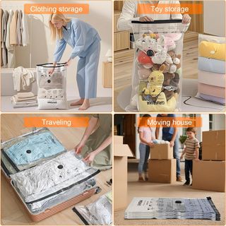 GRIFEMA 12 Bolsas de Almacenamiento al Vacío, 4 Ta