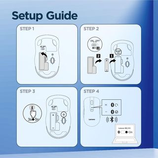 Lenovo WL310 - Ratón Inalámbrico Bluetooth (Silenc