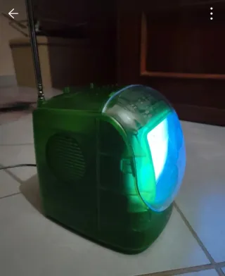 Mini TV Portatile Vintage Lenoir Verde