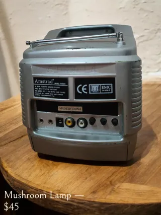 TV Portatile Vintage Blu/Grigio