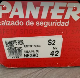 Zapatos seguridad Panter num42 a estrenar unisex