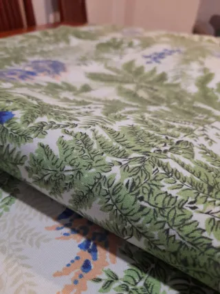 Tela  toldo con estampado floral