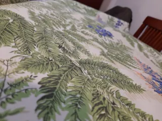 Tela  toldo con estampado floral