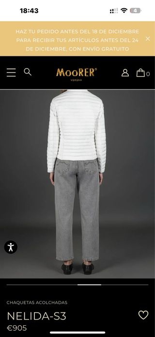 Chaqueta Moorer Beige Mujer