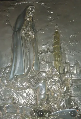 Cuadro religioso Virgen y niños