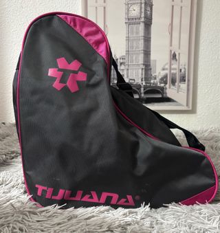 Bolsa para patines Tijuana gris y rosa