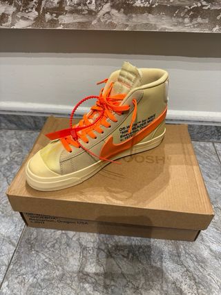 Nike Blazer Mid Off-White Beige/Arancio