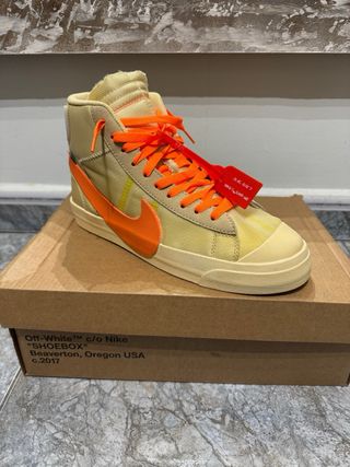Nike Blazer Mid Off-White Beige/Arancio