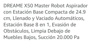Aspiradora Dreame X50 MASTER