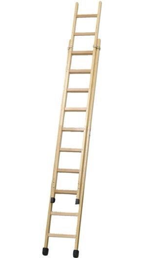 Escalera de madera 2 tramos grande