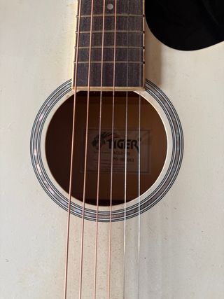 Guitarra Acústica Blanca Tiger