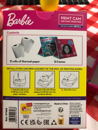 Carta fotografica Barbie Print Cam