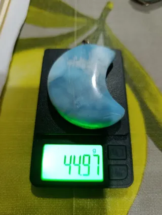 Colgante Luna Larimar